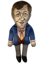 Stephen Fry doll, celebrity plush doll, QI plushies