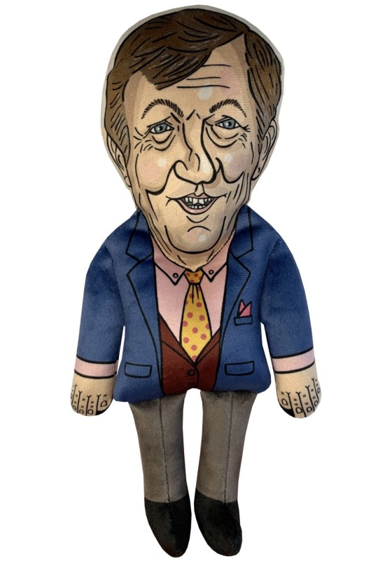 Stephen Fry doll, celebrity plush doll, QI plushies