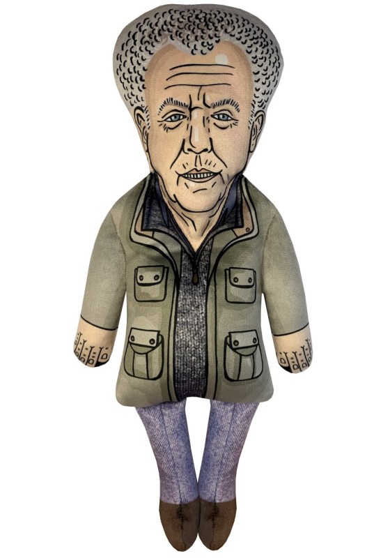 Jeremy Clarkson doll, The Farm doll, stuffed celebrity doll