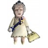 Queen Elizabeth II. dog toy, celebrity plush doll, political parody dog toy