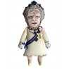 Queen Elizabeth II. dog toy, celebrity plush doll, political parody dog toy