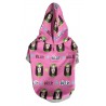 Billie dog hoodie (pink), parody dog hoodie, celebrity dog clothes