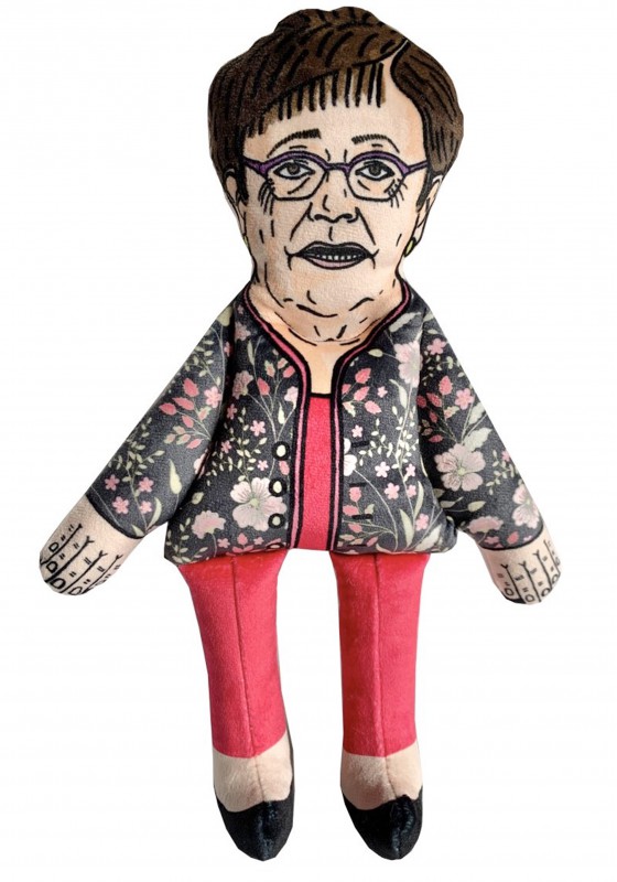 Müller Cecília dog toy, political parody dog toy, celebrity doll