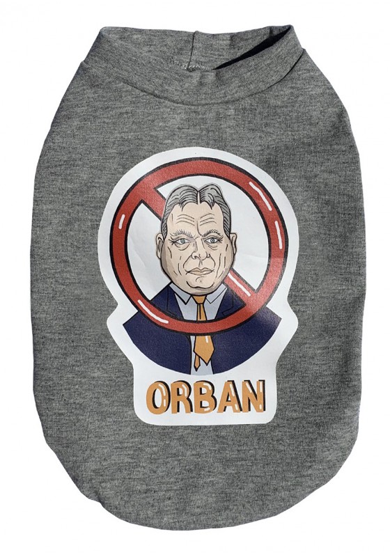 Stop Orban dog t-shirt, parody dog clothes, political t-shirt