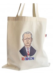 Joe Biden Shopper bag, textile shopping bag, parody shopper