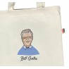 Bill Gates shopper bag, textile shopping bag, funny shopper