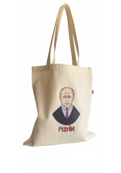 Putin Shopper bag, textile shopping bag, political shopper bag