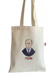 Putin Shopper bag, textile shopping bag, political shopper bag