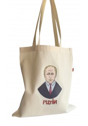 Putin Shopper bag, textile shopping bag, political shopper bag