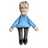 Bill Gates dog toy, celebrity doll, parody dog toy, celebrity doll