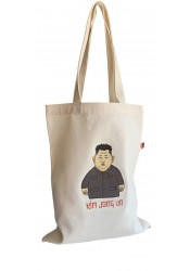 Kim Jong Un Shopper bag, textile shopping bag, political bag