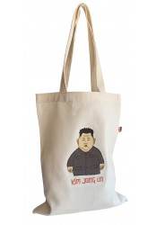 Kim Jong Un Shopper bag, textile shopping bag, political bag