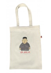 Kim Jong Un Shopper bag, textile shopping bag, political bag