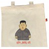 Kim Jong Un Shopper bag, textile shopping bag, political bag