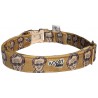 Woody Allen dog collar, quick release collar, safety textile collar, celebrity dog collar, printed dog collar