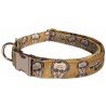 Woody Allen dog collar, quick release collar, safety textile collar, celebrity dog collar, printed dog collar