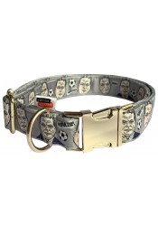 Viktor Orban dog collar, quick release collar, safety dog collar, printed political dog collar