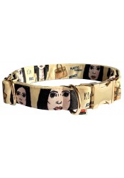 Kim Kardashian dog collar, quick release collar, safety textile collar, nude celebrity collar