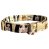 Kim Kardashian dog collar, quick release collar, safety textile collar, nude celebrity collar