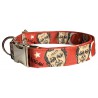 Erdogan dog collar, quick release collar, safety textile collar, political dog collar