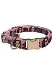 Lana del Rey rose dog collar, quick release collar, safety textile collar, celebrity dog collar