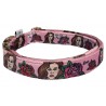 Lana del Rey rose dog collar, quick release collar, safety textile collar, celebrity dog collar