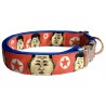 Kim Jong Un dog collar, quick release collar, safety textile collar, political collar