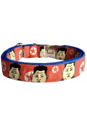 Kim Jong Un dog collar, quick release collar, safety textile collar, political collar