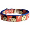 Kim Jong Un dog collar, quick release collar, safety textile collar, political collar