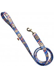 Joe Biden dog leash, wide textile leash, funny dog leash, printed pet leash, political dog leash