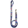 Boris Johnson dog leash, blue dog leash, printed textile leash, political dog leash