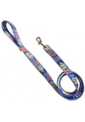 Boris Johnson dog leash, blue dog leash, printed textile leash, political dog leash