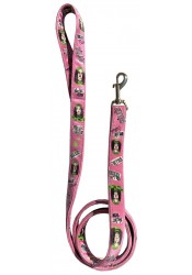 Billie Eilish dog leash, pink dog leash, printed pet leash, celebrity dog leash