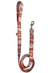 Putin dog leash, red textile leash, printed dog leash, political dog leash