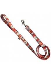 Putin dog leash, red textile leash, printed dog leash, political dog leash