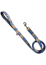 Trump dog leash, funny blue dog leash, printed pet leash, celebrity dog leash