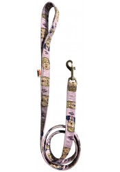 Trump dog leash, pink textile dog leash, funny dog leash, printed pet leash, political dog leash