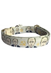 Putin dog collar, quick release collar, safety textile collar, political dog collar