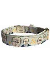 Putin dog collar, quick release collar, safety textile collar, political dog collar