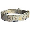 Putin dog collar, quick release collar, safety textile collar, political dog collar