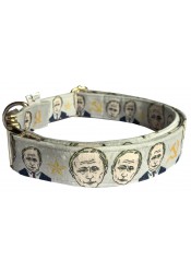 Putin dog collar, quick release collar, safety textile collar, political dog collar