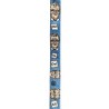 Bill Gates dog leash, funny dog leash, blue textile leash, parody dog leash, printed dog leash