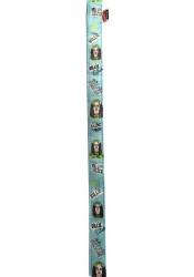 Billie Eilish dog leash, funny dog leash, blue textile leash, parody dog leash, printed dog leash