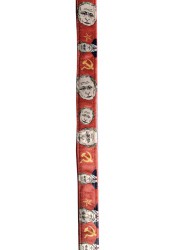 Putin dog leash, red textile leash, printed dog leash, political dog leash