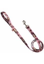 Lana del Rey dog leash, pink textile leash, funny dog leash, printed pet leash, celebrity dog leash