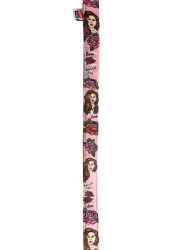 Lana del Rey dog leash, pink textile leash, funny dog leash, printed pet leash, celebrity dog leash