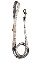 Putin dog leash, grey textile leash, funny dog leash, printed dog leash, political dog leash