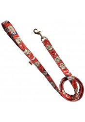 Erdogan dog leash, parody dog leash, printed dog leash, red dog leash, political dog leash