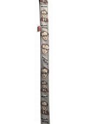 Woody dog leash, grey textile leash, funny dog leash, printed pet leash, celebrity dog leash