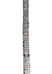 Orban dog leash, grey textile leash, parody dog leash, printed pet leash, political dog leash